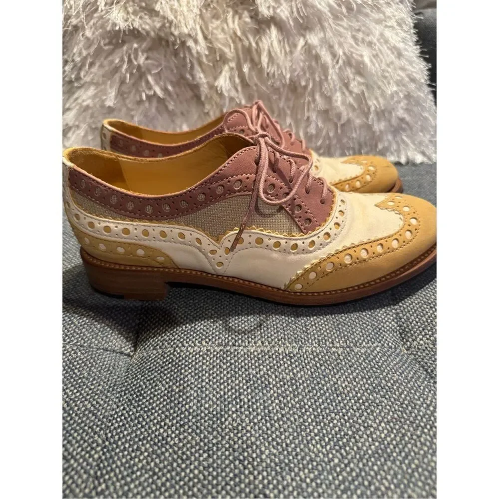 The Office of Angela Scott Mr Doubt in Sorbet gold / metallic/ cream 37.5 / 7.5